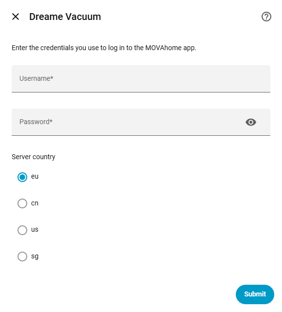 MOVAhome Configuration