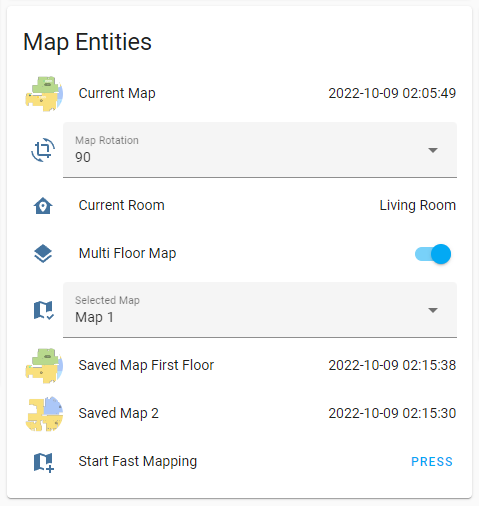Map entities