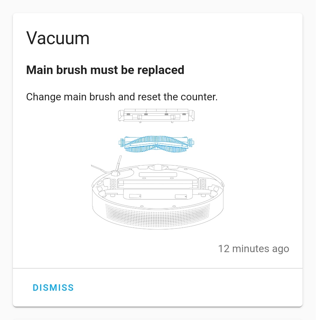 Consumable brush depleted