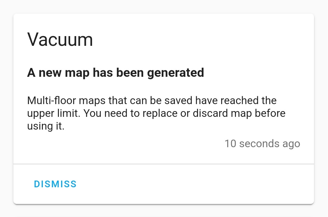 Temporary multi-floor map notification